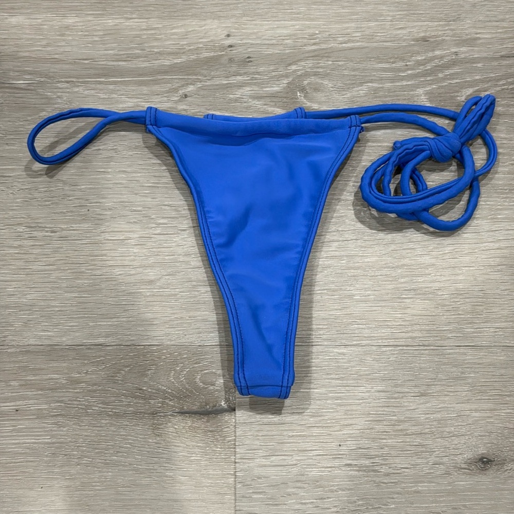 Blue Minimale Animale Brazilian Thong Bottoms